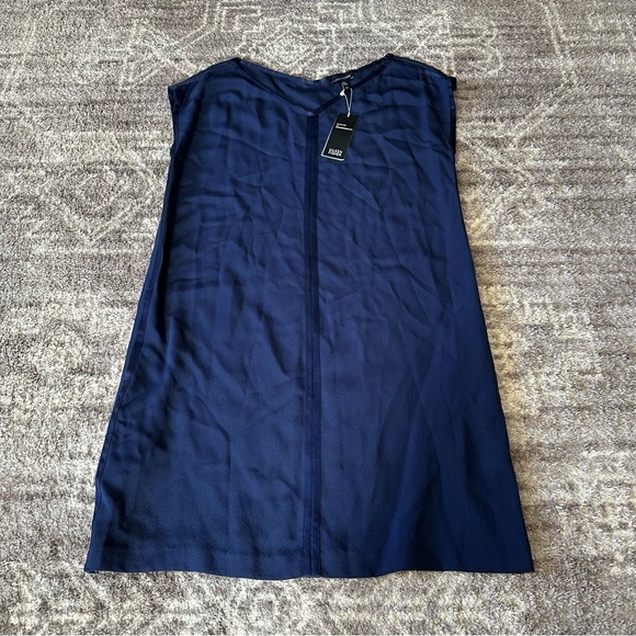 Eileen Fisher Dresses & Skirts - NWT Eileen Fisher 100% Silk V Neck Dress Midnight Navy